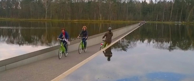 Limburg, cycling through water
